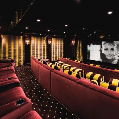 Invictus yacht charter with cinema