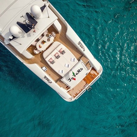 Jajaró Tecnomar yacht charter