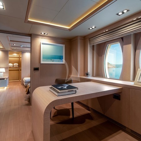 one of the vessel's luxurious cabins