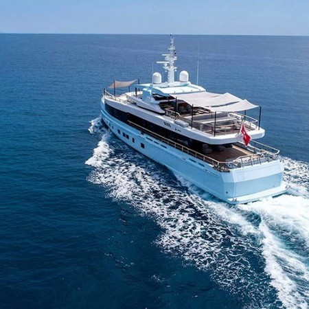 aerial view of Jesma II superyacht