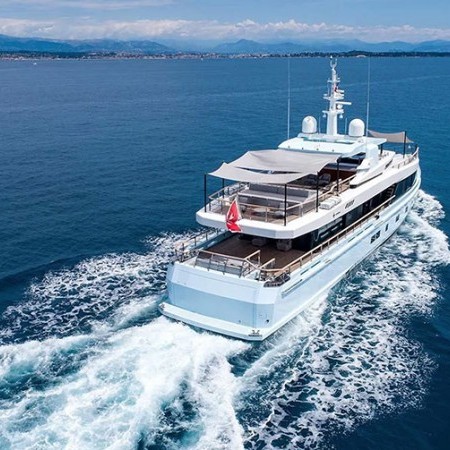 aerial view of Jesma II superyacht