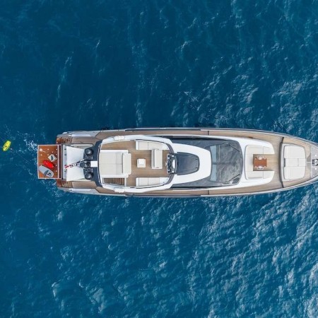 aerial view of Kar yacht