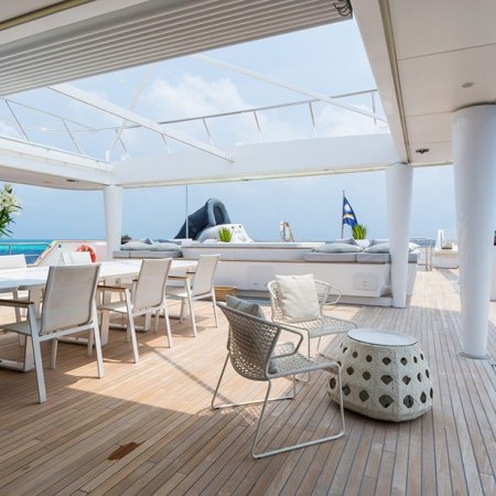 KAtina's spacious deck area