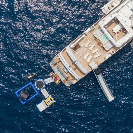 Katina yacht aerial view