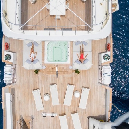 aerial view of Jacuzzi deck