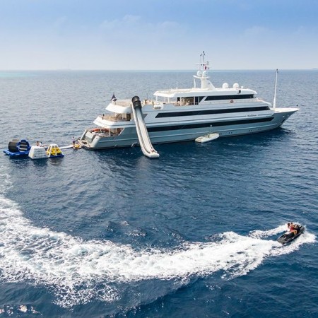 Katina yacht aerial view