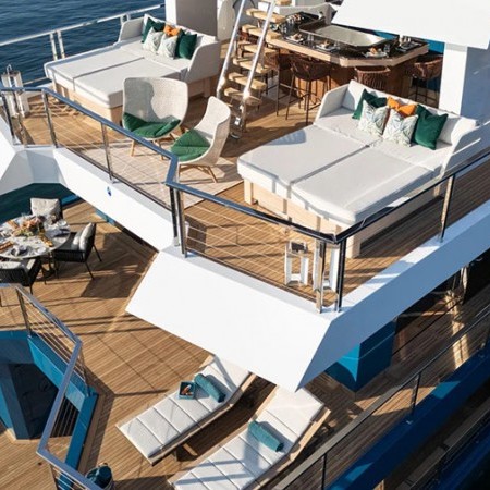 aerial view of King Benji's decks