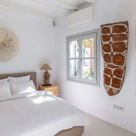 double bedroom at Kismet villa in Mykonos