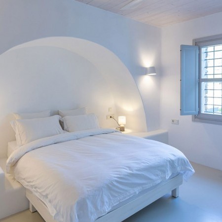 double bedroom at Kismet villa in Mykonos