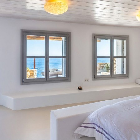 double bedroom at Kismet villa in Mykonos