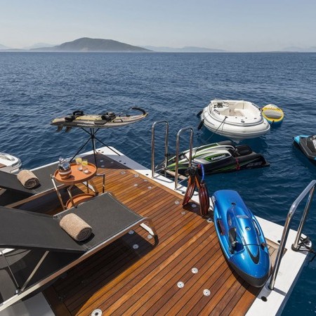 swim platform and toys