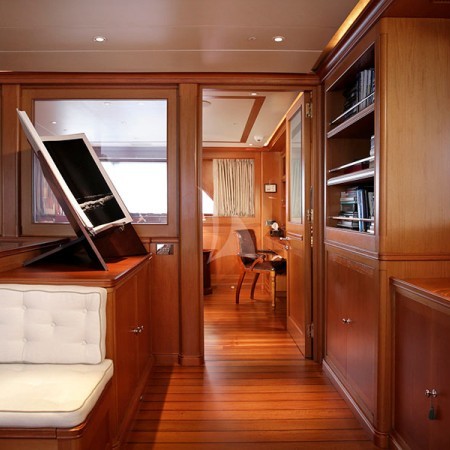 the boat's interior
