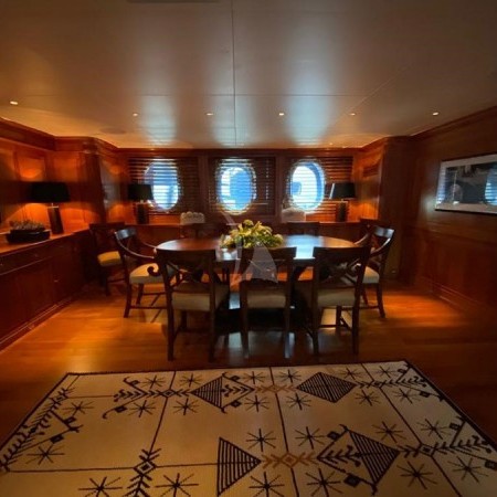 the boat's interior