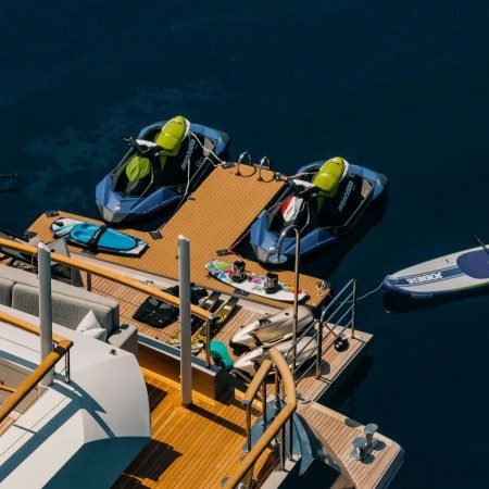 swim platform and toys