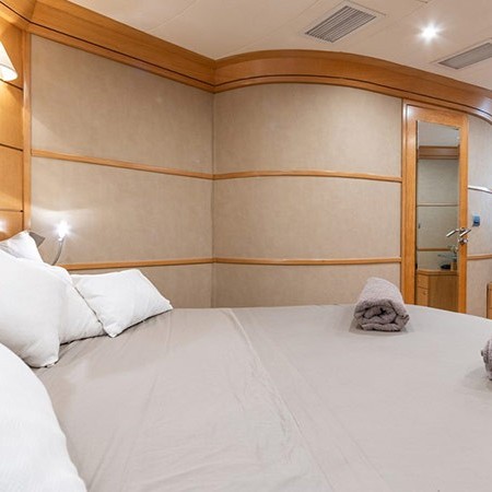 double bedroom at Lady B yacht