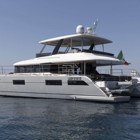 Lady C luxury power catamaran in Greece