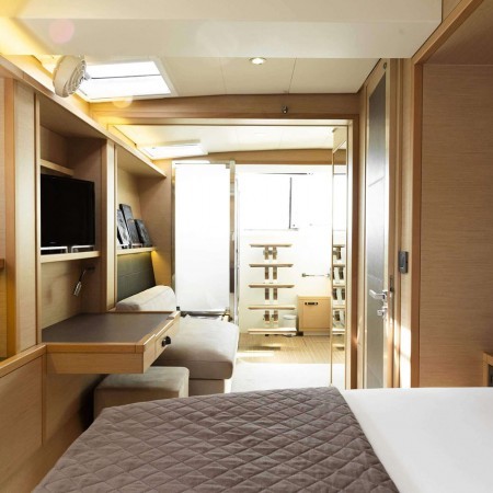 double cabin on Lady C yacht