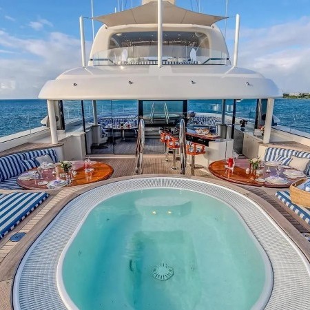 yacht charter with Jacuzzi