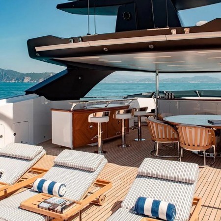 sunbers on Lady Lena yacht 