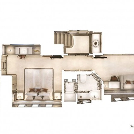 Lady Lena yacht deck plan layout