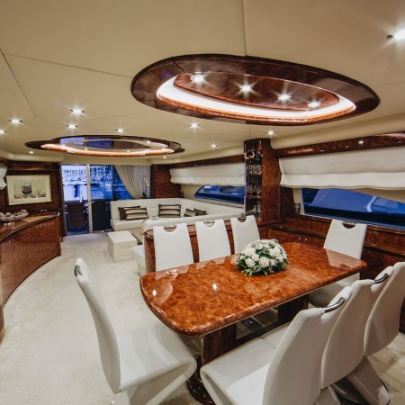 interior of Lady Lona yacht
