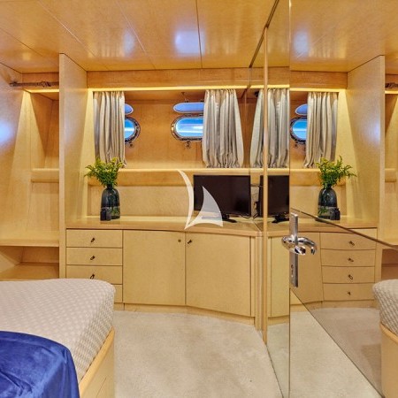 one of the cabins on Lady Rina yacht