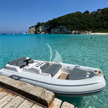 Galux One oon catamaran Greece