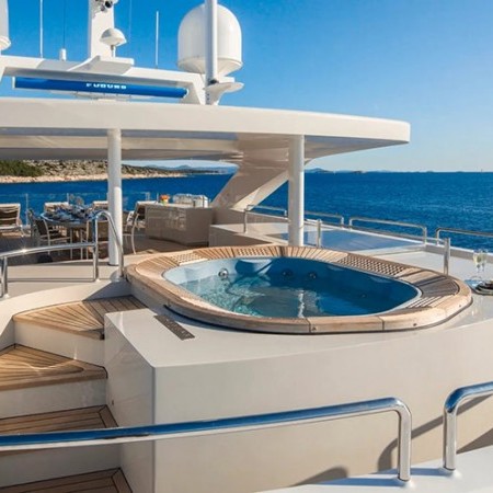 superyacht charter with Jacuzzi