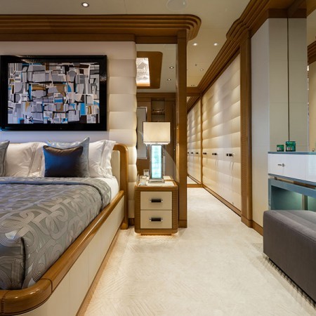 Cabin of Lana mega yacht