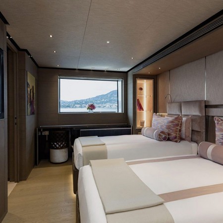 double cabin on Lemon Tree superyacht