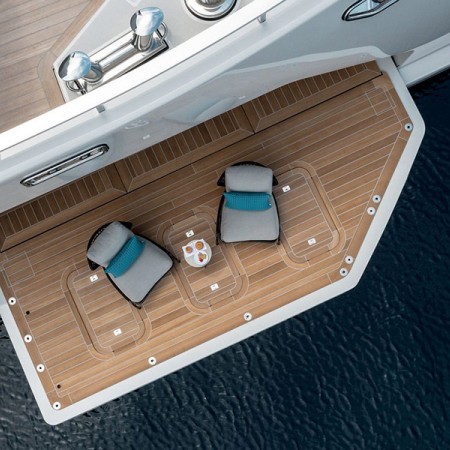 aserial view of Lemon Tree yacht