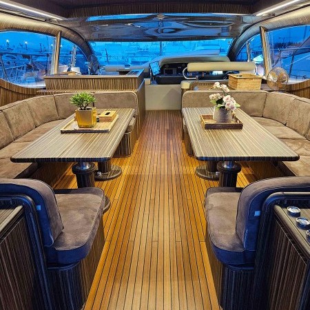 the interior of Leopard 80 yacht