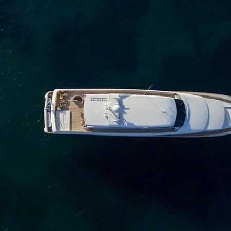 aserial view of Let It Be Yacht