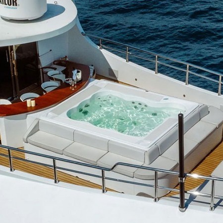 yacht charter with Jacuzzi