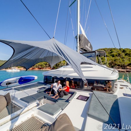 Lucky clover catamaran Greece