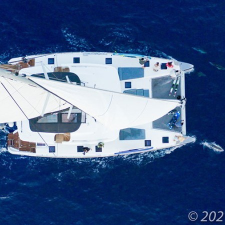 Lucky clover catamaran Greece
