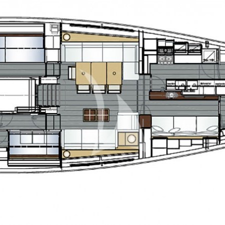 MY1 sailing yacht layout