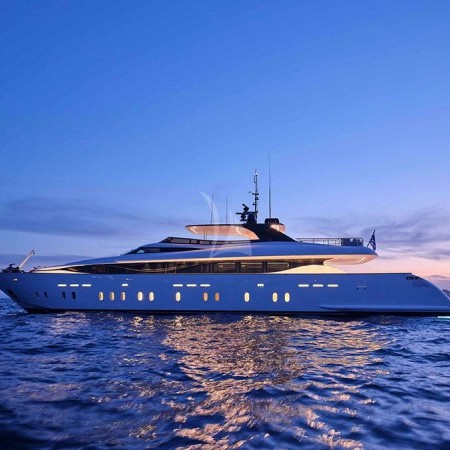 the yacht at night