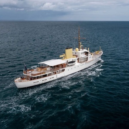 aerial photo of Marala superyacht