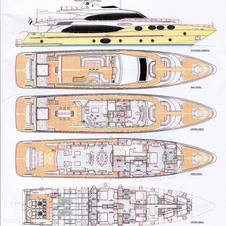 layout of Marina Wonder superyacht