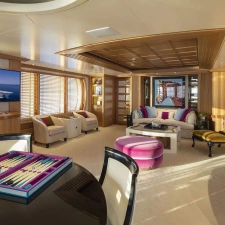 living area at Marla superyacht 