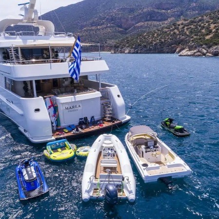 Marla yacht charter toys and tenders