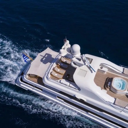 aerial view of Marla superyacht