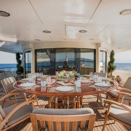 Marla superyacht deck lounge