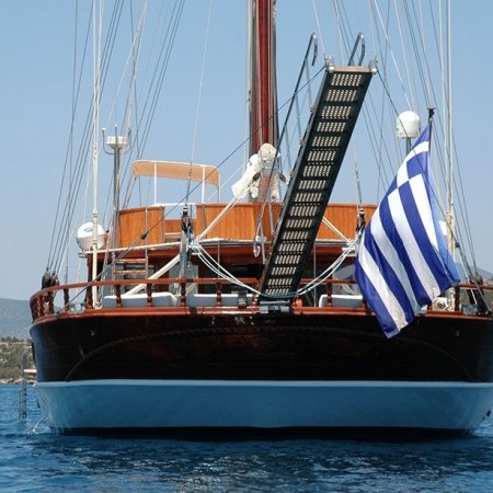 stern of Matina sailboat