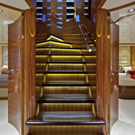 staircase to the decks