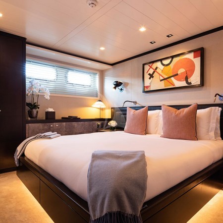 one of the cabins of Mirage yacht