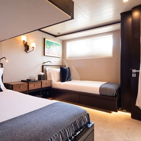 one of the cabins of Mirage yacht