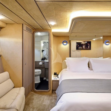 one of the cabins on Ferretti 68
