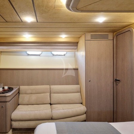 one of the cabins on Ferretti 68